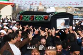 تشییع پیکر آیت الله طبرسی در قم