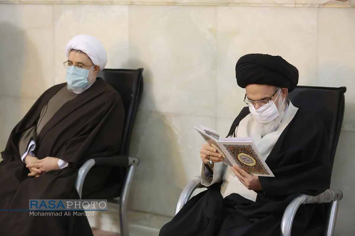 مراسم بزرگداشت هفتمین شب ارتحال علامه مصباح یزدی در حرم کریمه اهلبیت (ع)