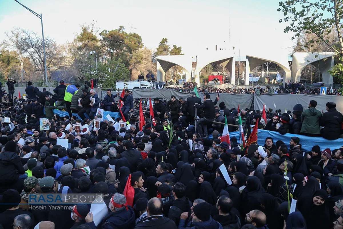 تشییع باشکوه سپهبد شهید حاج قاسم سلیمانی در تهران