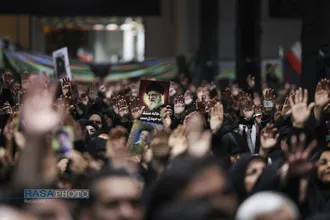 مراسم عزاداری شب عاشورای حسینی در جوار محل شهادت قائد شهید