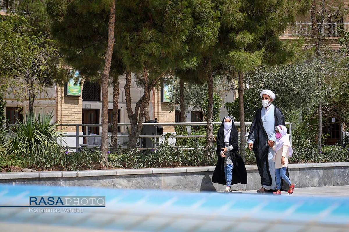 من هم ماسک میزنم | استفاده گسترده طلاب از ماسک