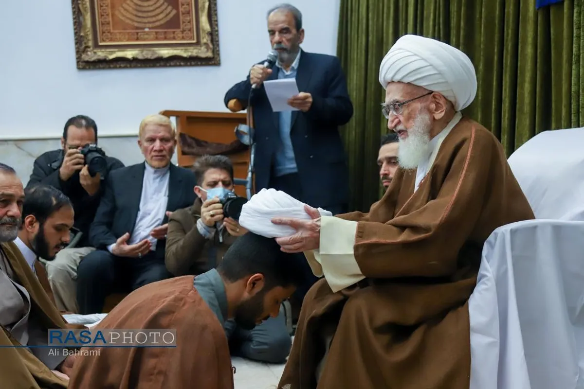 جشن روز نیمه شعبان و عمامه&zwnj;&zwnj;گذاری طلاب