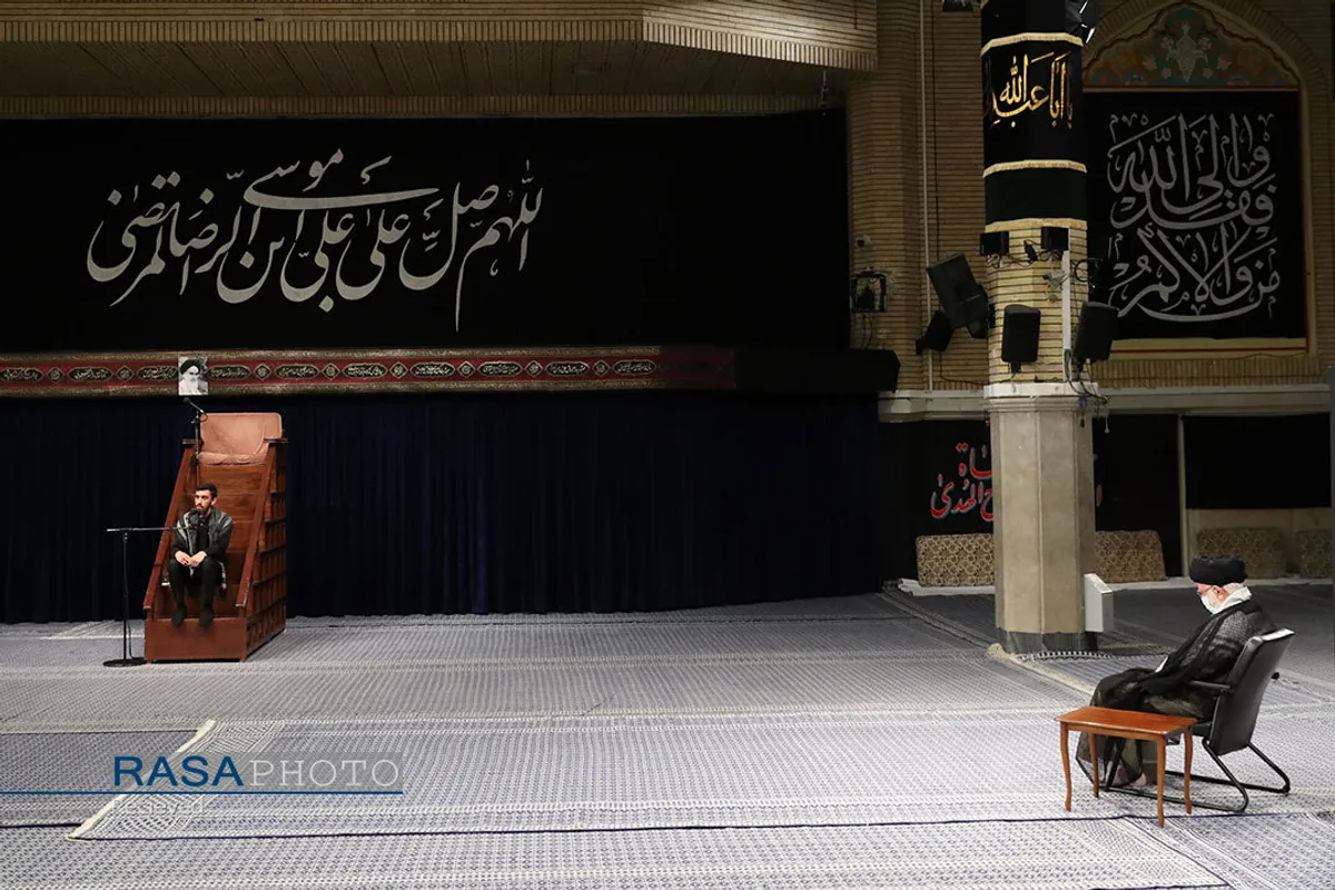 مراسم عزاداری شهادت امام رضا (ع) با حضور مقام معظم رهبری