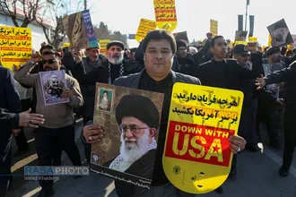 راهپیمایی مردم بجنورد در محکومیت شهادت سپهبد قاسم سلیمانی&lrm;&lrm;