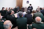 دیدار جمعی از فرماندهان ارشد نیرو&zwnj;های مسلح با فرمانده کل قوا