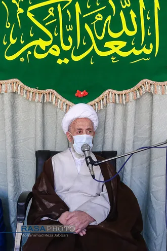 جشن عمامه&zwnj;گذاری طلاب توسط حضرت آیت الله سبحانی