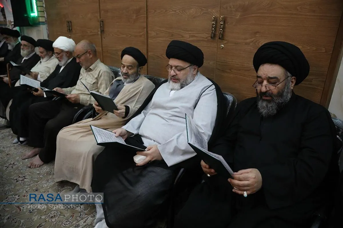 مراسم ختم همسر آیت الله شبیری زنجانی