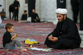 مراسم سوگواری حضرت اباعبدالله&zwnj;الحسین(ع) در هیئت ثارالله قم&lrm;