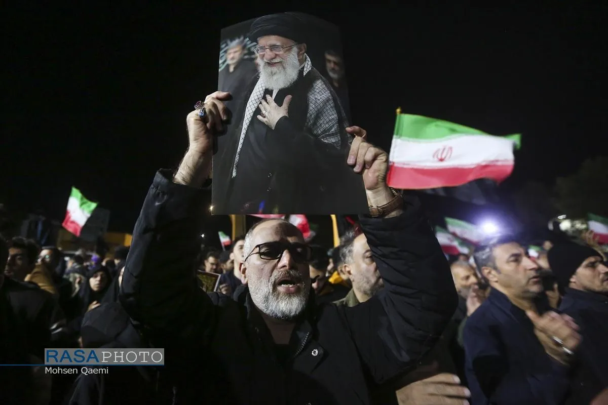 خروش انتقامی مردم قم در شب عزاداری شهادت امام خامنه&zwnj;ای (قدس&zwnj;سره)
