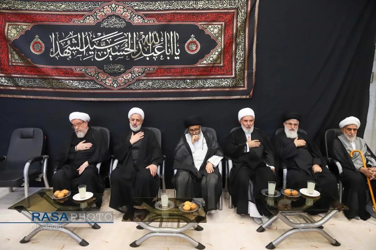 عزاداری روز تاسوعای حسینی با حضور حضرت آیت الله نوری همدانی
