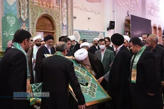 آیین خطبه&zwnj;خوانی آغاز دهه کرامت در حرم حضرت فاطمه معصومه (سلام الله علیها)