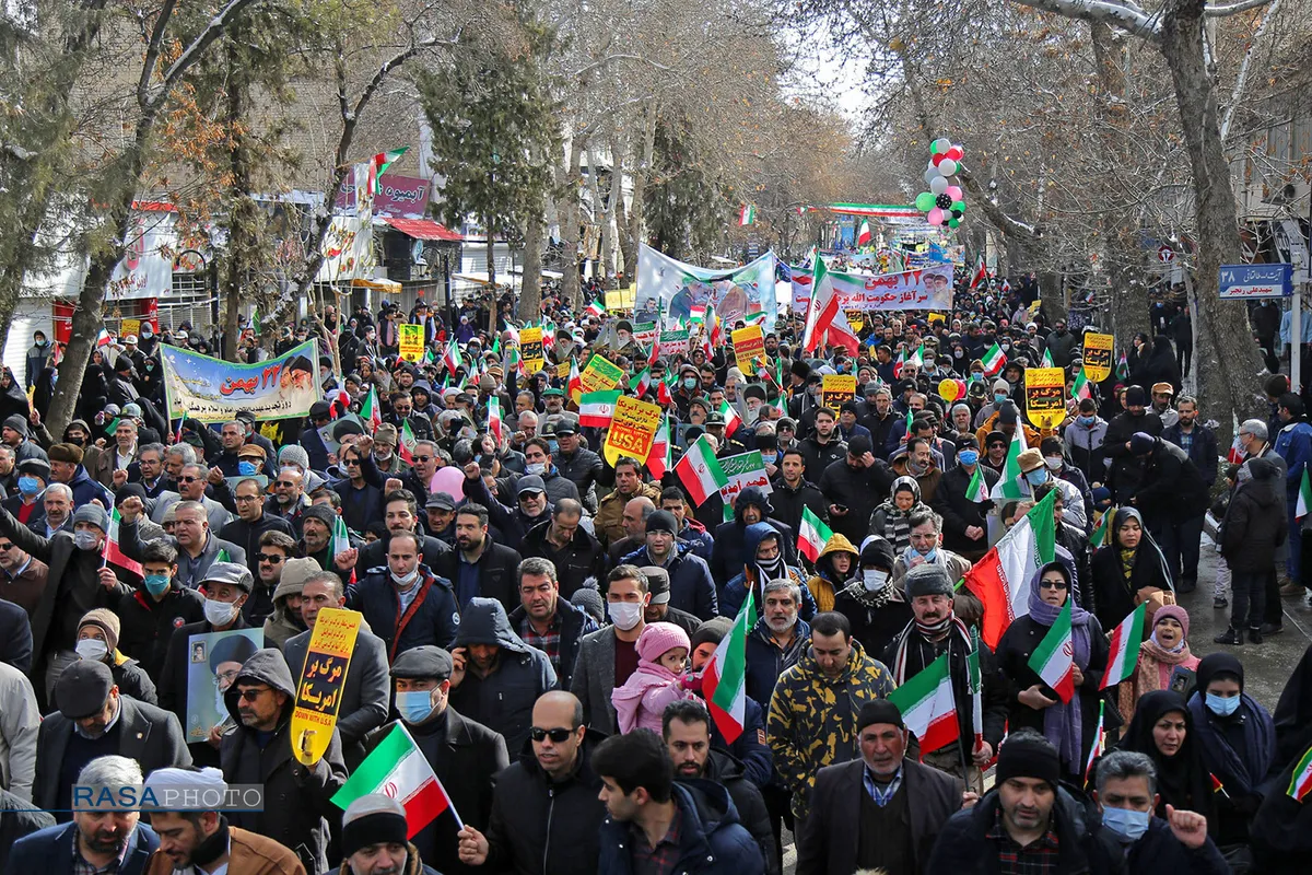 راهپیمایی ۲۲ بهمن در بجنورد
