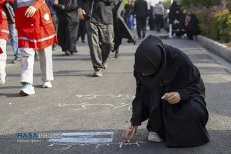 پیاده روی جاماندگان اربعین در تهران