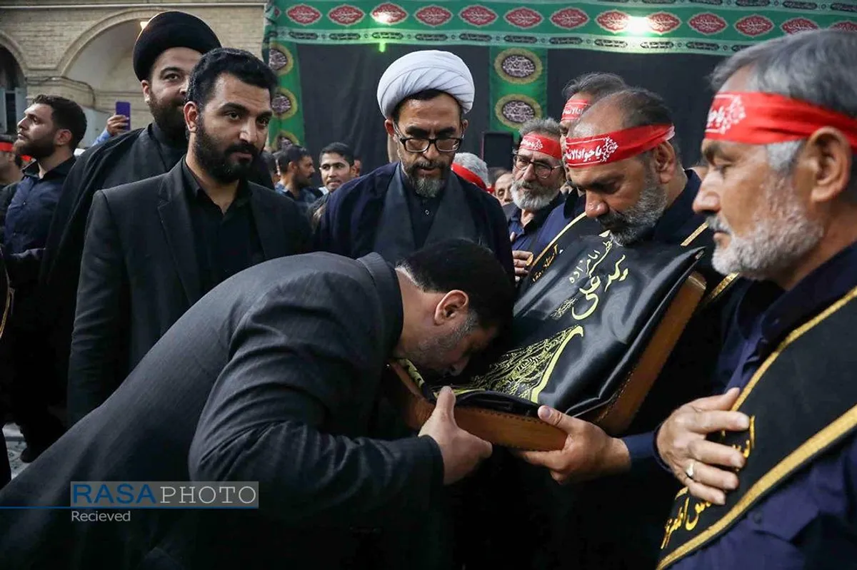 دسته عزاداری روز شهادت حضرت امام جواد الائمه (علیه&zwnj;السلام) با حضور ستاندار قم