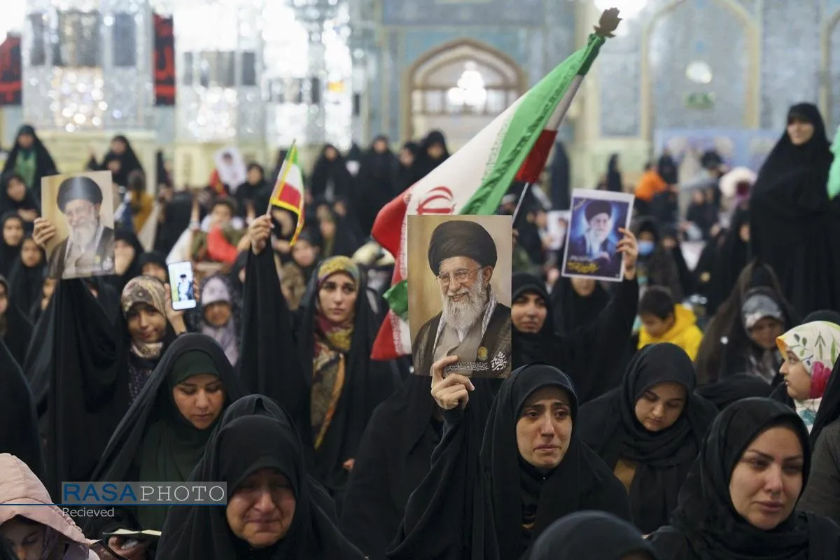 اجتماع عزاداران رهبر شهید انقلاب در حرم مطهر رضوی