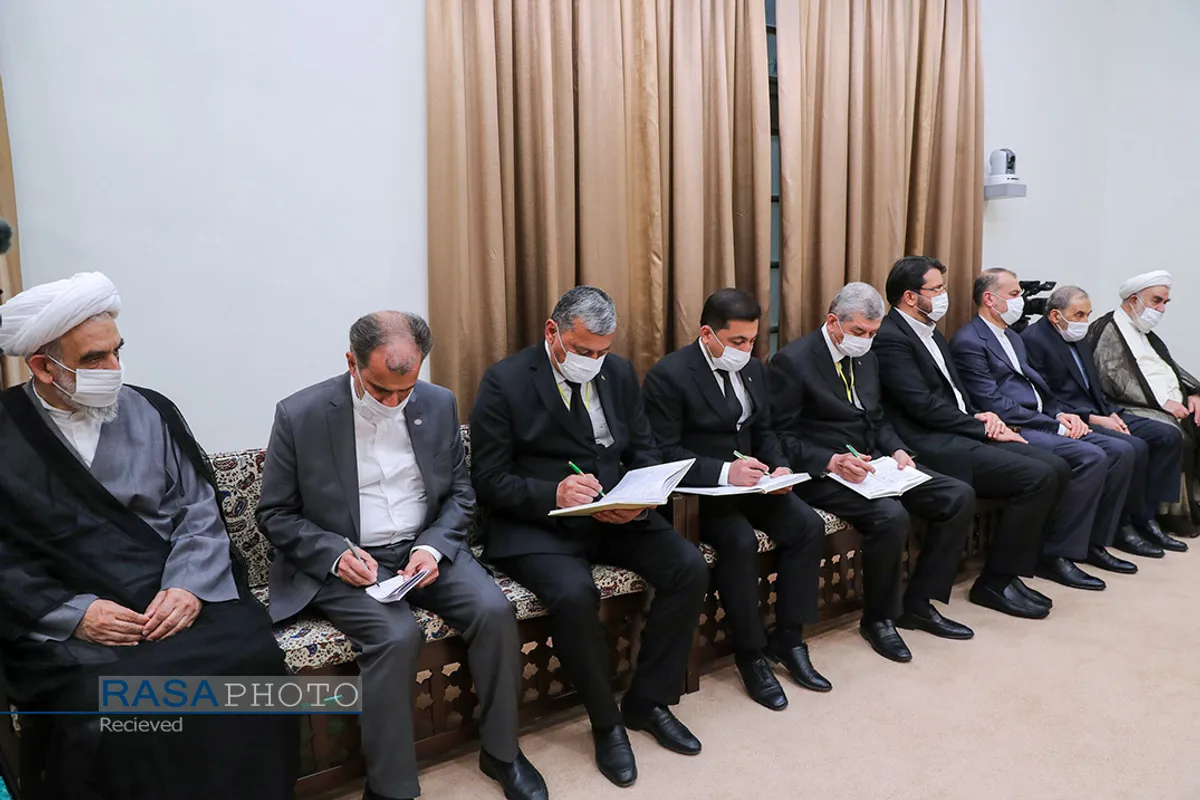 دیدار رئیس شورای مصلحت خلق ترکمنستان با رهبر انقلاب اسلامی