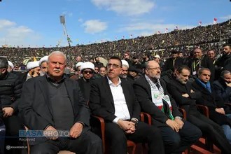مراسم تشییع مجاهد کبیر شهید سیدحسن نصرالله و شهید سیدهاشم صفی&zwnj;الدین