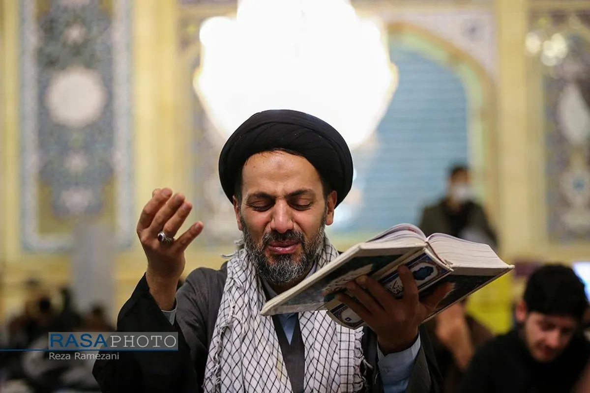 مراسم معنوی اعمال "ام داوود" در مسجد مقدس جمکران