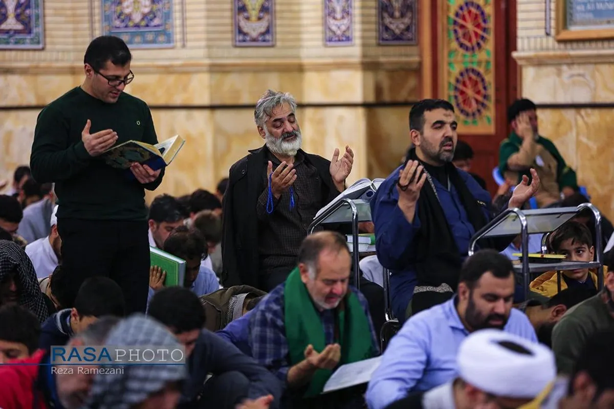 مراسم معنوی اعمال "ام داوود" در مسجد مقدس جمکران