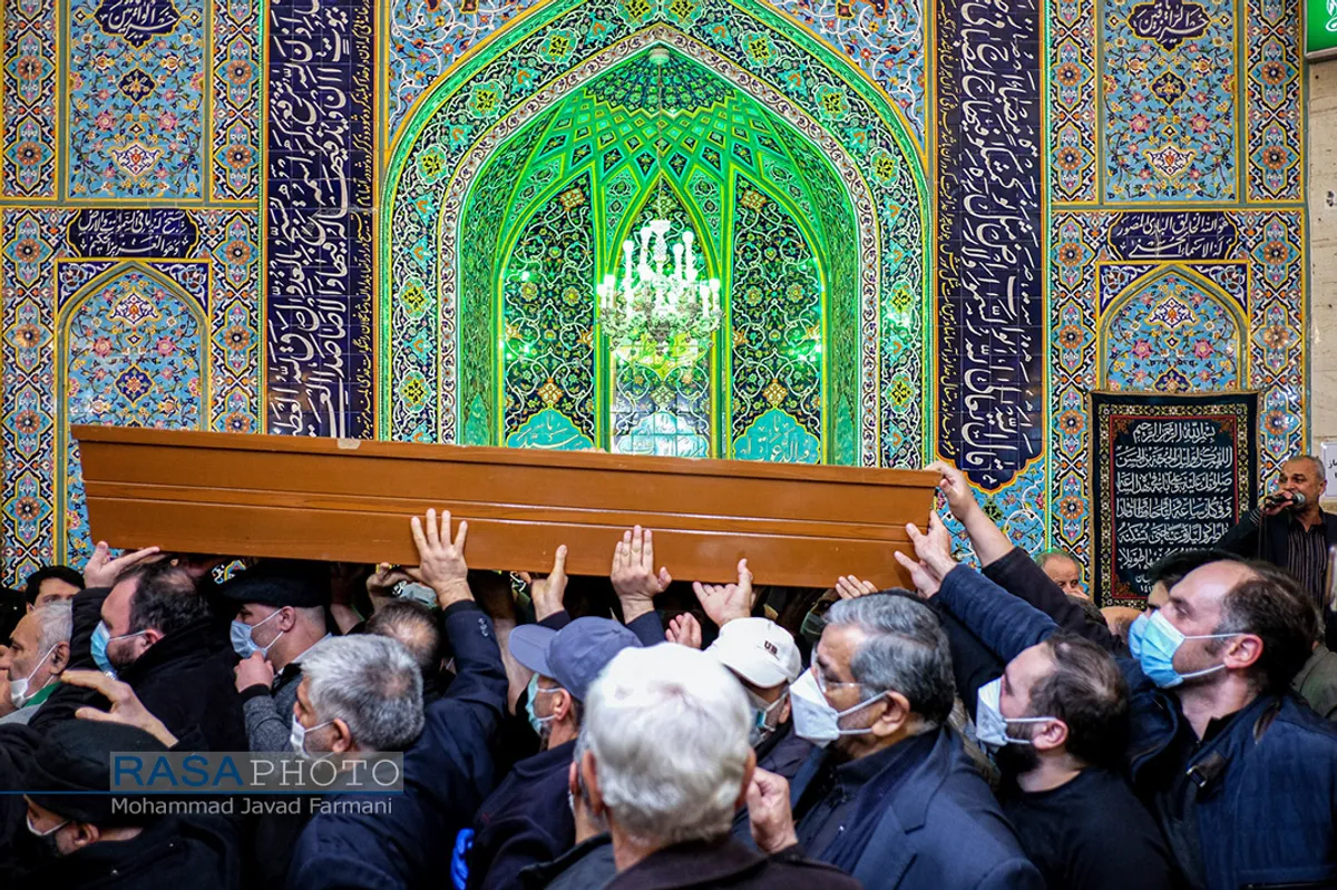 مراسم تشییع آیت الله ضیاءآبادی در تهران