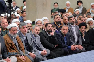 دیدار مردم قم با رهبر انقلاب در سالروز قیام ۱۹ دی