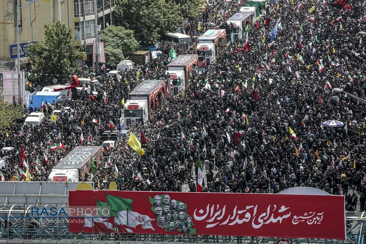 تشییع با شکوه و میلیونی شهدای اقتدار ملی در تهران