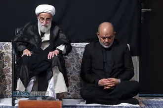 مراسم عزاداری شب تاسوعای حسینی (علیه&zwnj;السلام) در حسینیه امام خمینی (ره)