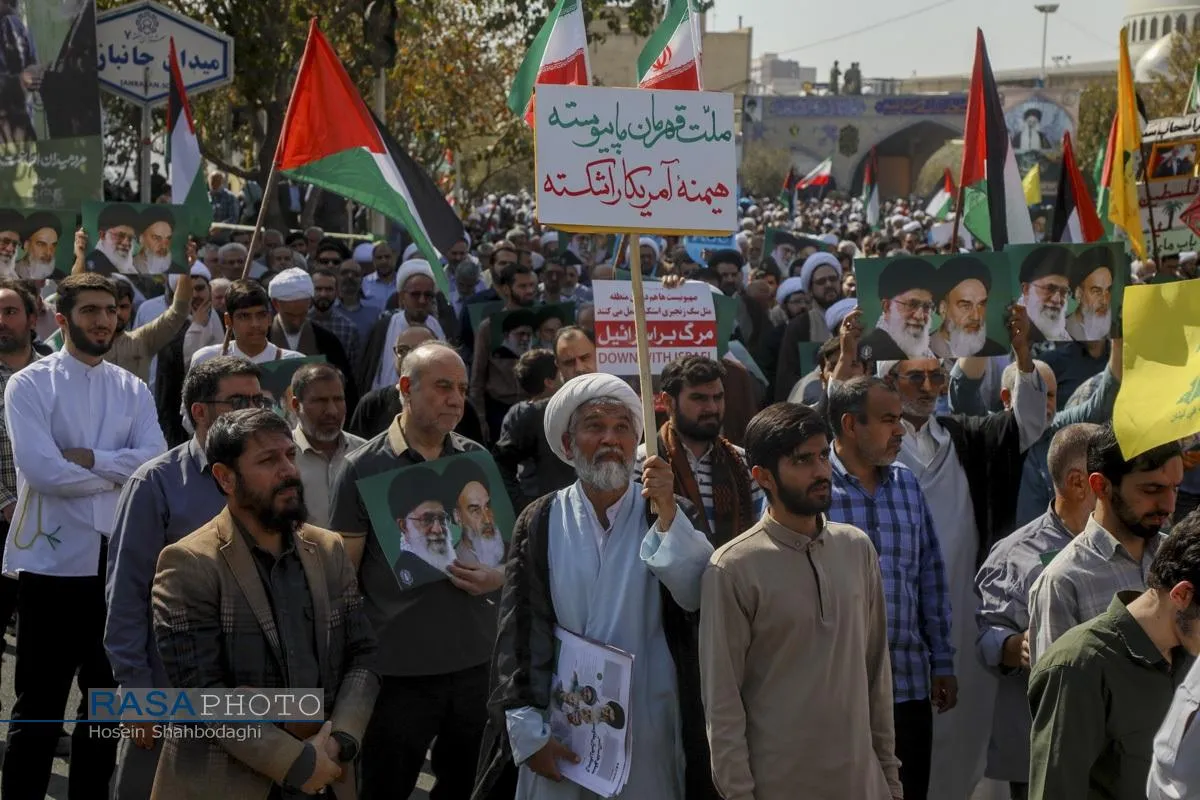راهپیمایی بشارت نصر در قم