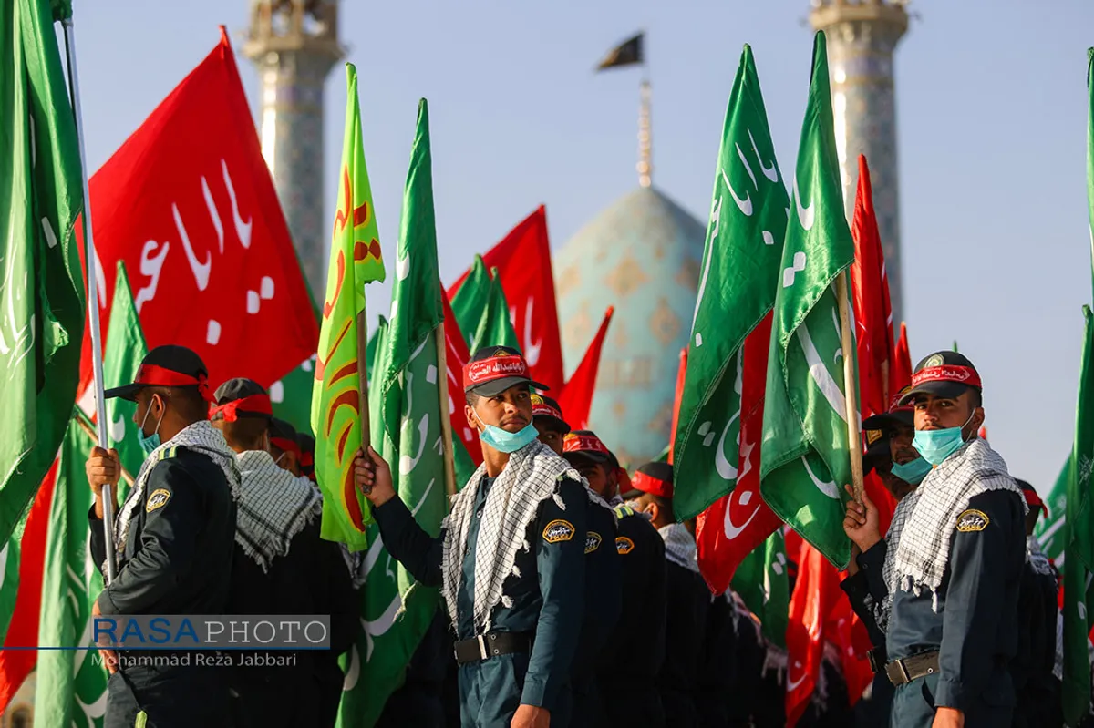 &laquo;عهد سربازی&raquo; نیرو&zwnj;های مسلح با امام زمان (عج) در جمکران&lrm;&lrm;