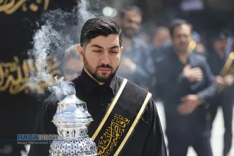 دسته عزاداری خادمان کریمه اهلبیت (س) در روز شهادت حضرت جواد الائمه (علیه&zwnj;السلام)