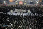 لحظه تحویل سال ۱۴۰۵ در حرم حضرت فاطمه معصومه (س)