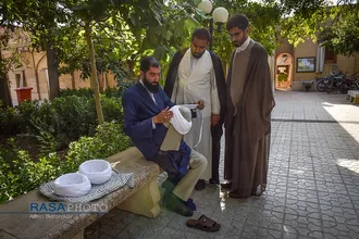 جشن عمامه گذاری جمعی از طلاب حوزه منصوریه شیراز&lrm;&lrm;