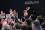 عزاداری شام شهادت حضرت فاطمه&zwnj;زهرا (سلام&zwnj;الله&zwnj;علیها) با حضور رهبر انقلاب