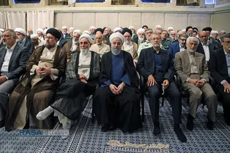 مراسم تنفیذ حکم چهاردهمین دوره ریاست جمهوری اسلامی ایران&zwnj; توسط رهبر انقلاب