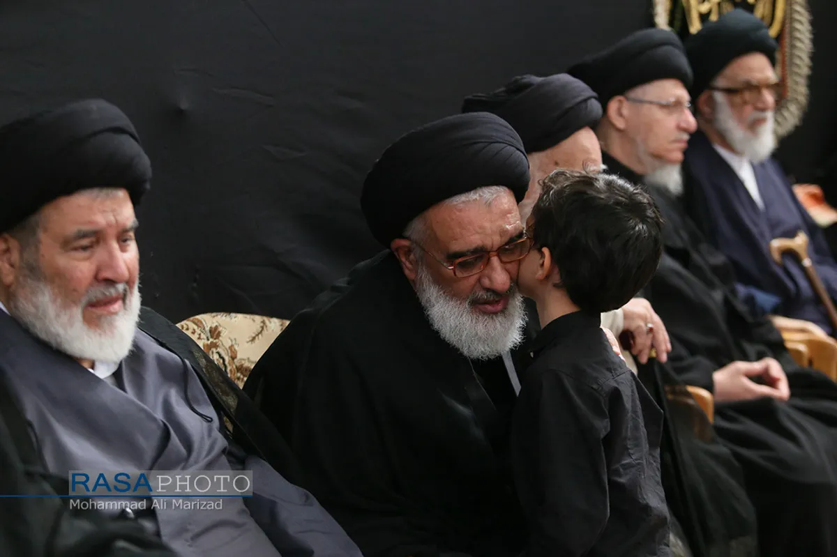 عزاداری روز هشتم محرم در بیت حضرت آیت الله شبیری زنجانی