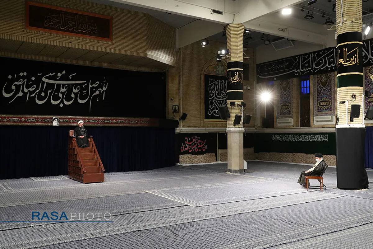 مراسم عزاداری شهادت امام رضا (ع) با حضور مقام معظم رهبری