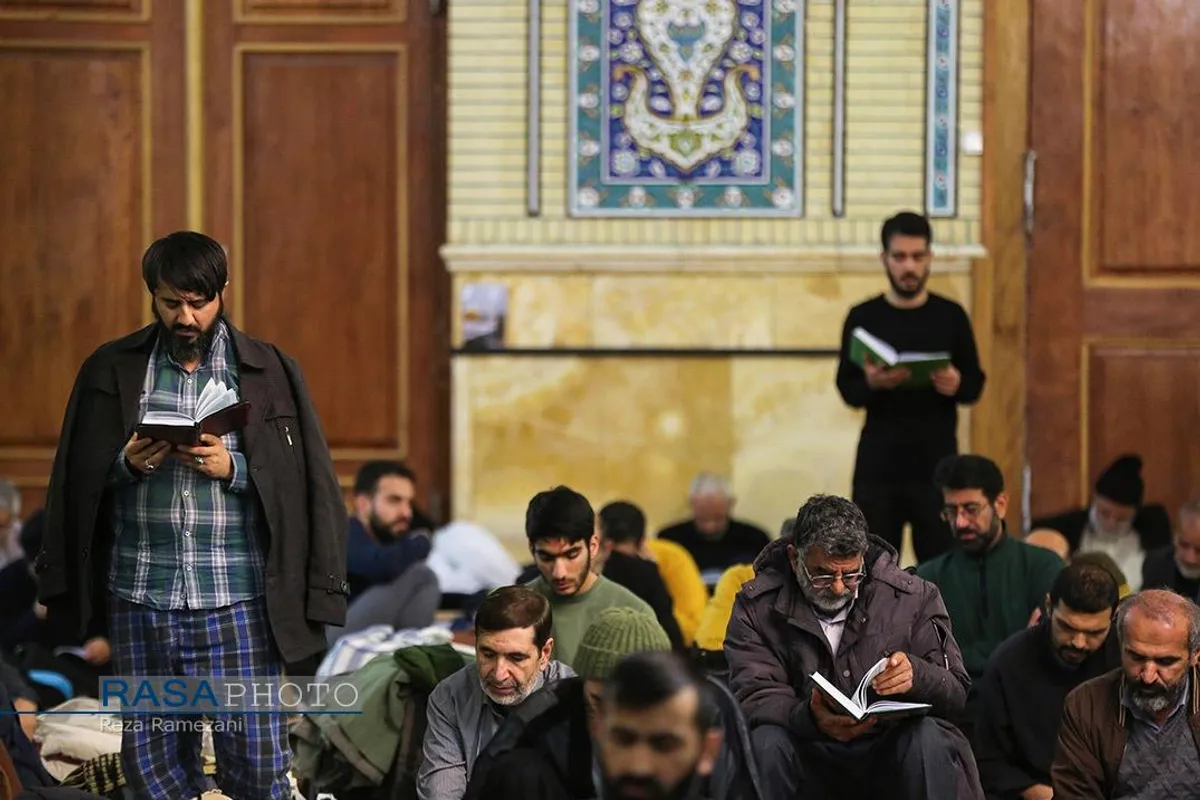 مراسم معنوی اعمال "ام داوود" در مسجد مقدس جمکران