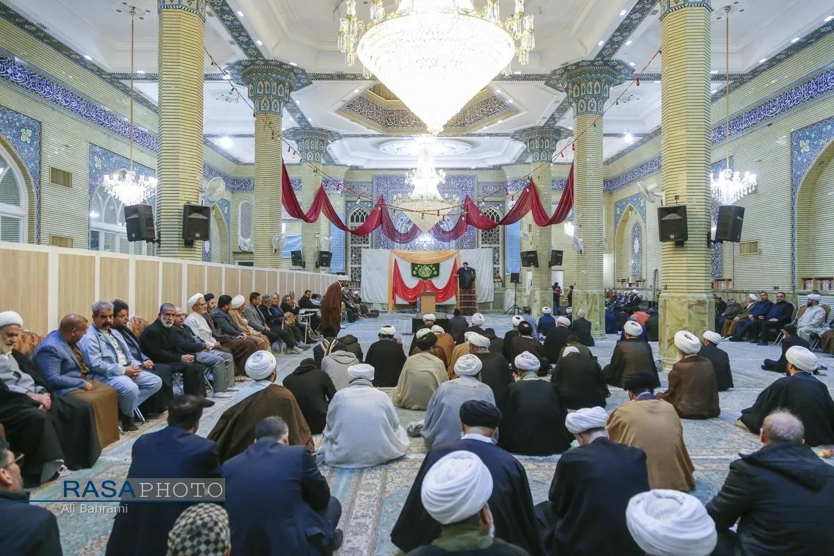 مراسم ختم ابوالزوجه آیت الله کعبی در قم
