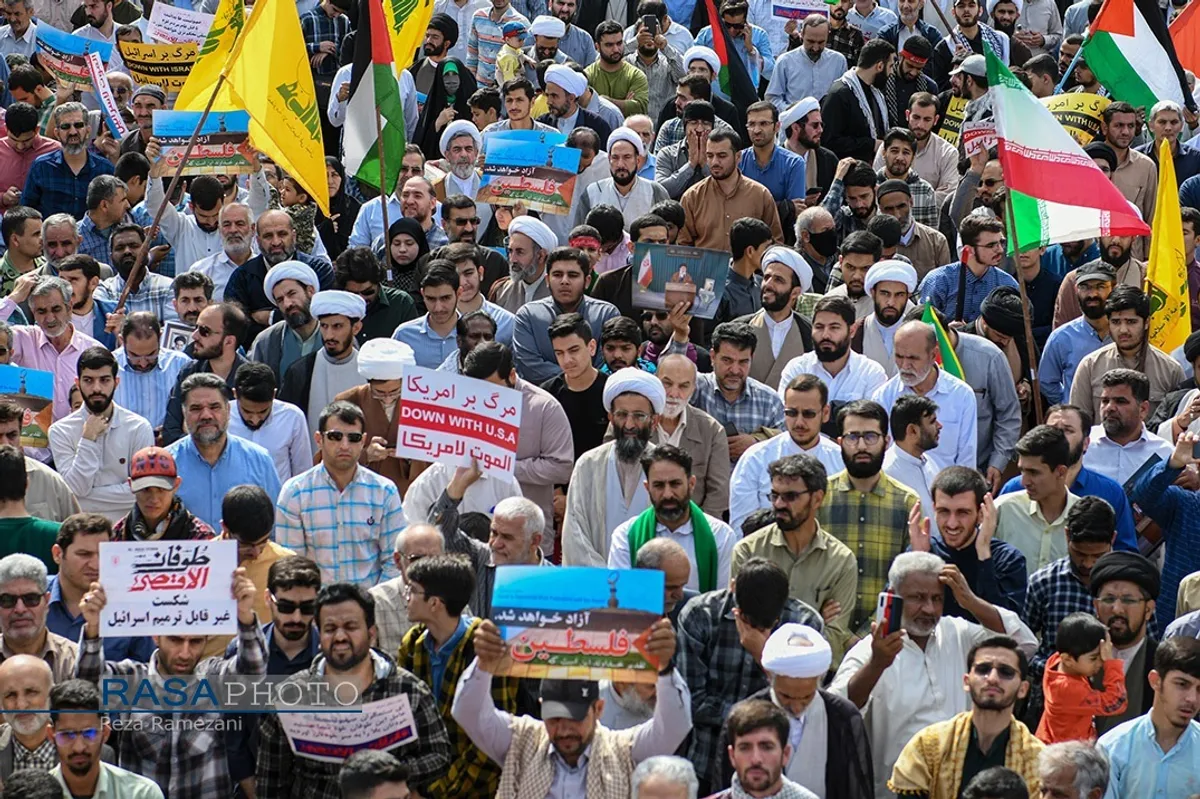 راهپیمایی ضد رژیم صهیونیستی در قم