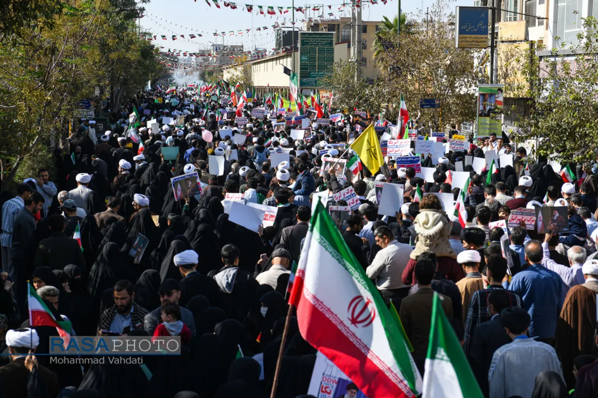 راهپیمایی باشکوه ۱۳ آبان در قم