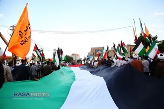 قم | جشن پیروزی&zwnj; جبهه مقاومت در نبرد غزه