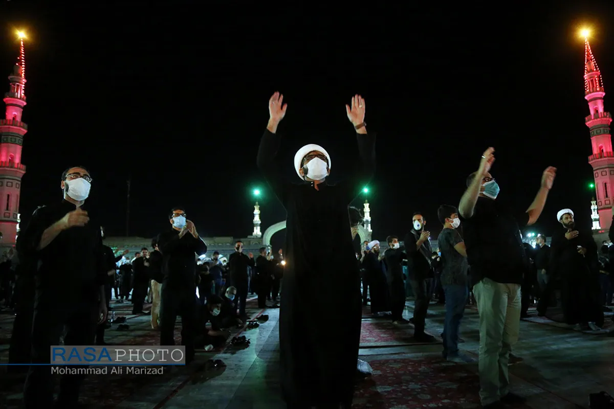 عزاداری هیئت فاطمیون قم در مسجد مقدس جمکران