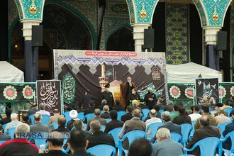 اجتماع عزاداران در روز شهادت حضرت امام رضا (ع) در حرم مطهر امامزاده عبدالله گرگان