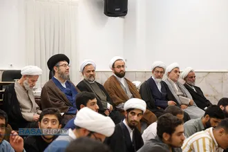 بزرگداشت شهدای غزه و اعلام حمایت از ملت فلسطین در دفتر حضرت آیت&zwnj;الله نوری همدانی