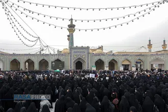 تشییع پیکر آیت&zwnj;الله امامی کاشانی در حرم مطهر رضوی