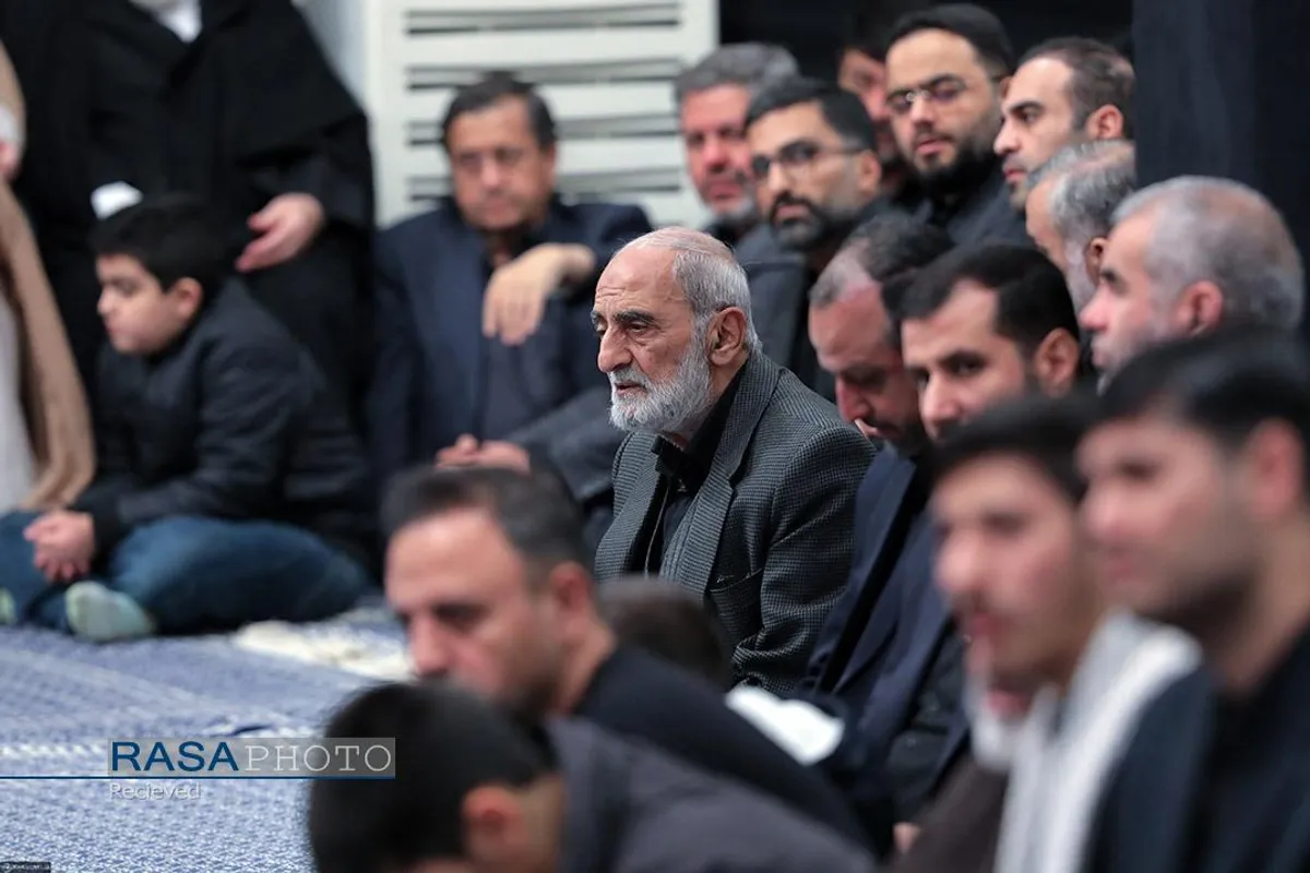 عزاداری شام شهادت حضرت فاطمه&zwnj;زهرا (سلام&zwnj;الله&zwnj;علیها) با حضور رهبر انقلاب