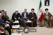 دیدار رهبر انقلاب با اعضای ستاد همایش نکوداشت مرحوم آیت الله محقق داماد