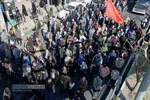 مراسم تشییع دو شهید گمنام دفاع مقدس&lrm; در تهران