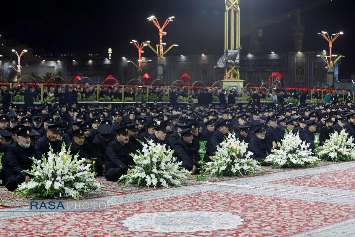 آیین خطبه&zwnj;خوانی شب شهادت امام رضا (ع) در حرم مطهر رضوی