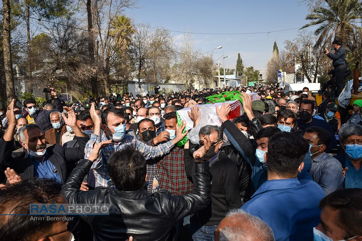 تشییع پیکر شهید علی&zwnj;اکبر رنجبر در شیراز&lrm;&lrm;